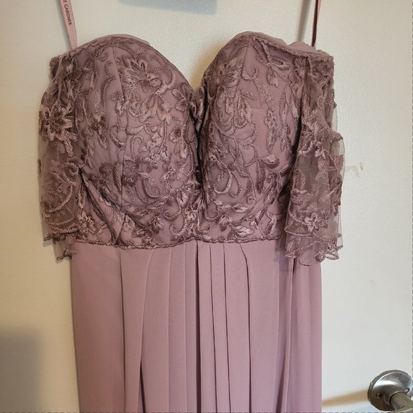 Morilee Chiffon Desert Rose gown - Picture 1 of 16